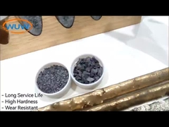 Barre di saldatura composite durevoli a carburo con particelle di carburo