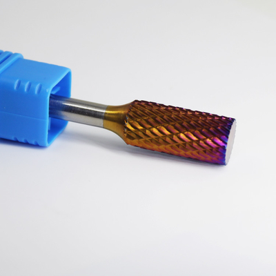 Buon prezzo Strumenti per taglio elettrico per trivellazioni Tungsteno Blu Nano Copper Coating Carbide Burrs in linea