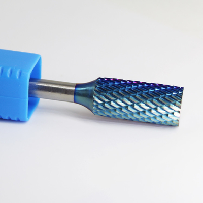 Buon prezzo Incisione Nano blu con rivestimento a forma di cilindro con burr rotante a radius finale in linea