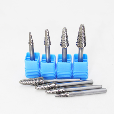 Buon prezzo Buona stabilità meccanica Tagliatore di carburo di tungsteno Bits Carburo Burr Strumenti Forma a dente singolo in linea