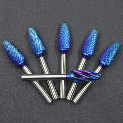 Buon prezzo SILVER Carburo di tungsteno Burr Set 1/8-1/4 pollici o 3-6MM dimensione del bastone Ingrediente di cobalto in linea