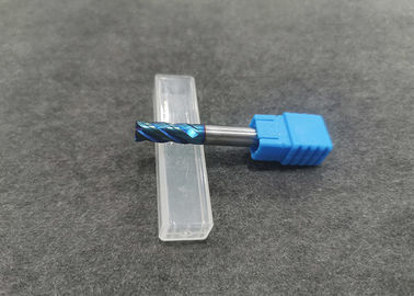Buon prezzo Mulino di estremità rivestito blu del carburo di tungsteno, fresa del carburo per il taglio a macchina in linea