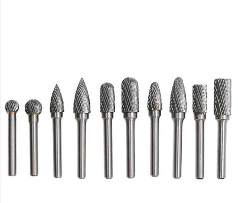 qualità  Brazed Double Cut Rotary Files Carbide Burrs Set 50000RPM fabbrica