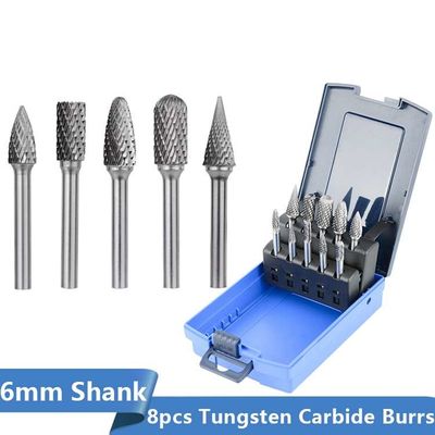 Buon prezzo Legno di metallo che frantuma incisione del tungsteno di lucidatura Burr Set rotatorio 10pcs 6mm in linea