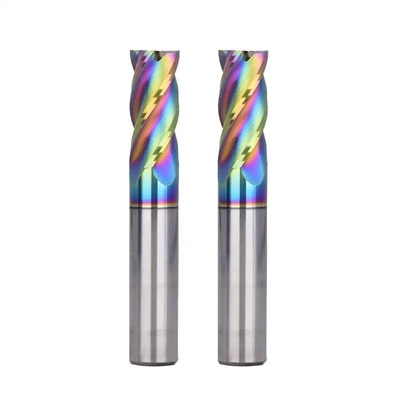 Buon prezzo Il carburo DLC dell'arcobaleno ha ricoperto la fresa di CNC di Mills Fresas dell'estremità per alluminio/rame in linea