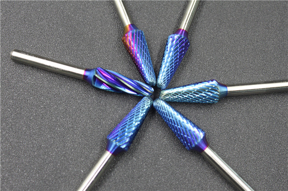 Buon prezzo Serie YG Taglio standard 1 4 6mm Scaffale Rivestimento Carburo Burr Bits per alluminio Acceptabile ordine di prova in linea