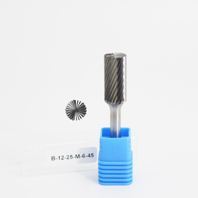 Buon prezzo 40 CrMo Shank Single Cut 6mm Shank SB Cylinder End Cut Carbide Burr Bits per il metallo in linea