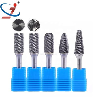 Un buon prezzo. Esemplare gratuito parti di utensili elettrici rotanti 6mm forma di albero doppio taglio fine di macinatura Die Grinder Bits di tungsteno file rotativo Carbide Burr in linea