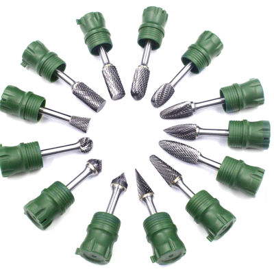 Un buon prezzo. 1/4 pollice Schank Burrs Tool Bit 6mm Double Cut Carving Grinder Bit incisione Carburo di tungsteno Burr Set file rotativo Tungsteno Burr in linea