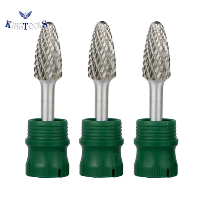 Un buon prezzo. Fresa rotante in carburo di tungsteno SF-5 a forma di albero a doppia incisione con gambo da 1/4 in linea