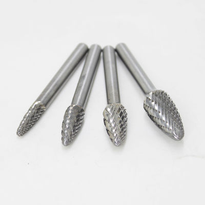 qualità 6*8mm Rotary Burs Sets Plastic Box Tube Package Genuine Solid Tree Shape Carbide Burr for Metal Aluminum fabbrica