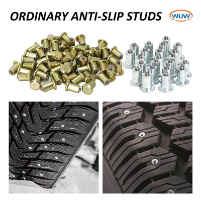 Qualità Pallone per pneumatici a neve a carburo di tungsteno personalizzato con lunghezza complessiva di 5,7-15 mm e diametro di 6,5-12 mm per biciclette scooter ATV-UTV carrello elevatore auto camion fuoristrada veicolo fabbrica