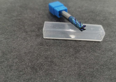 Mulino di estremità solido del carburo di tungsteno di colore blu per il taglio con il diametro di 8mm