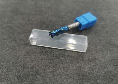 Mulino di estremità solido del carburo di tungsteno di colore blu per il taglio con il diametro di 8mm