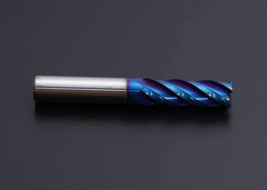 Stinco lungo ricoprente blu di lunghezza di tungsteno del carburo di estremità del mulino 2 della flauto 3 della flauto 4 della taglierina a 1/8 pollici della flauto